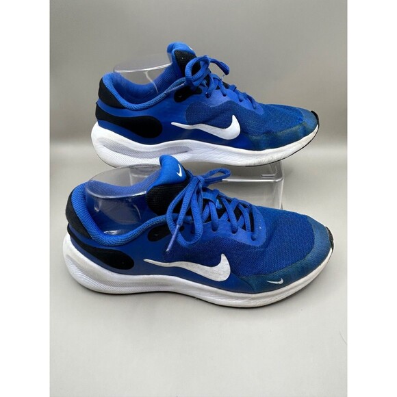 Nike Revolution 7 Youth Running Sneakers Blue Lace Up FB7689-401 Size 6Y - Picture 1 of 6